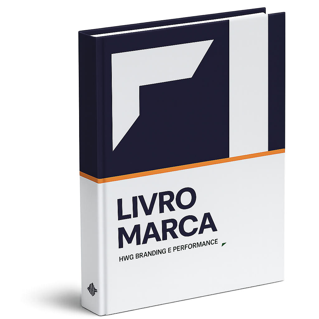 Livro Marca HWG — mockup